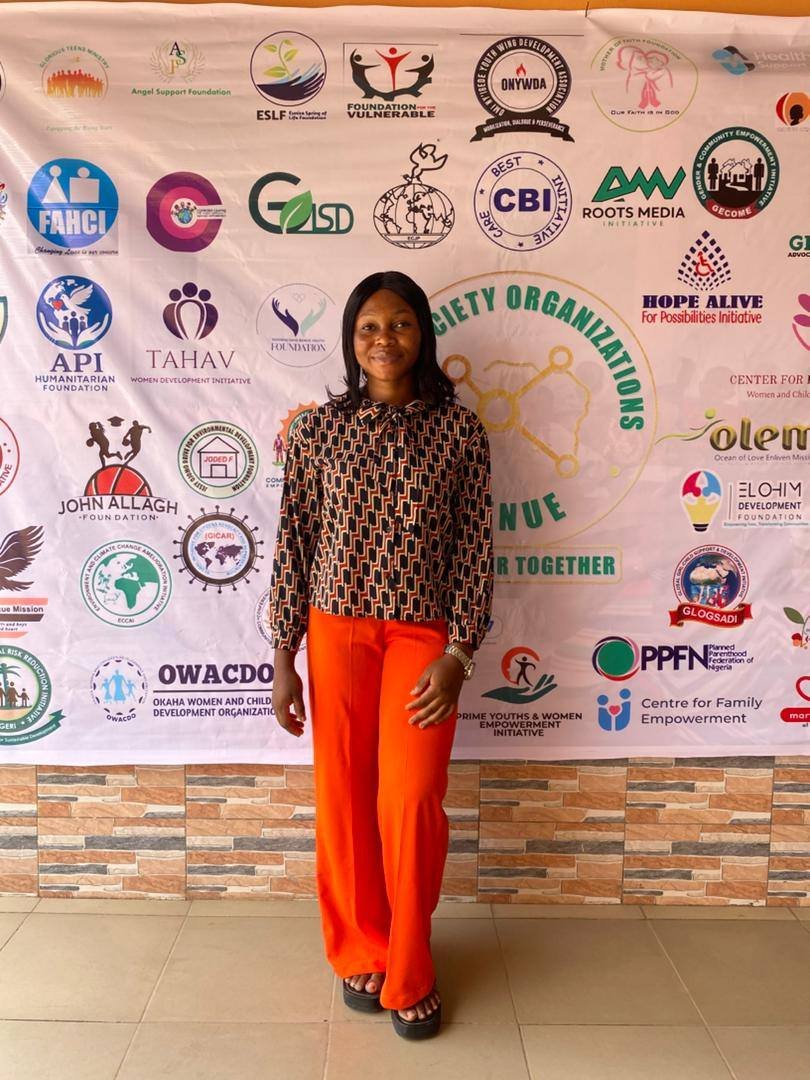 Photo of our team member at the Capacity Building Workshop